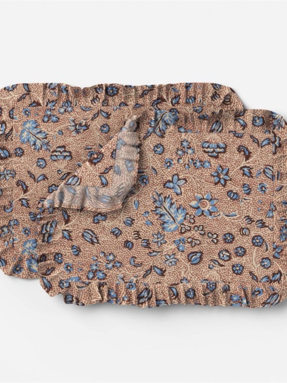 Block Print Ruffle Placemats Set of 4 - Threshold